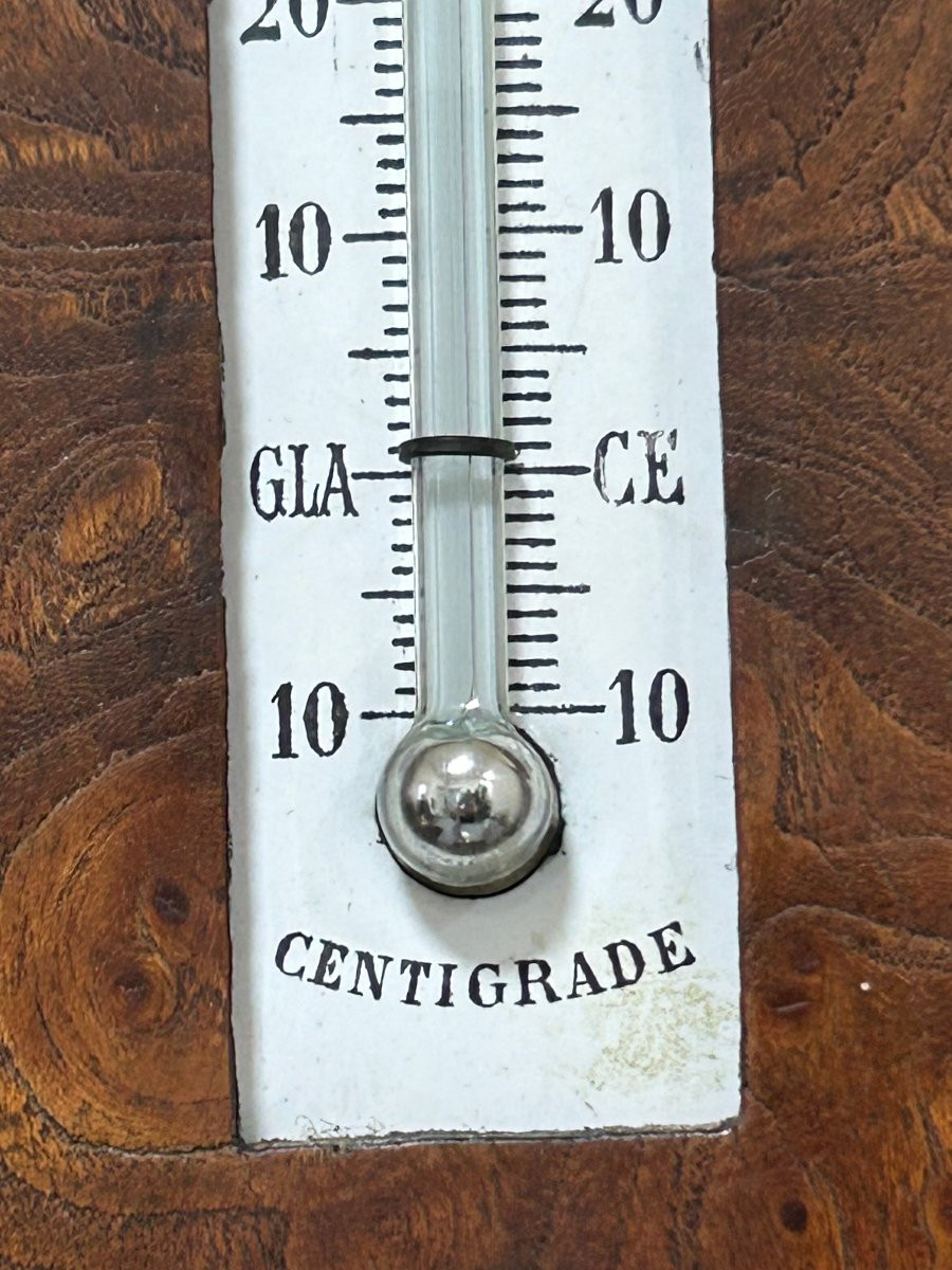 Aneroid Barometer, Circa 1900-1930, Art Nouveau/art Deco Style-photo-2