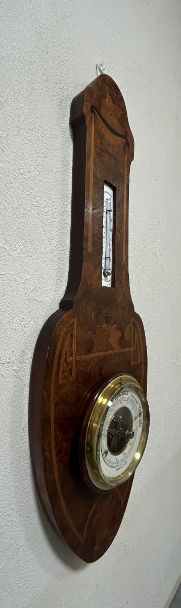 Aneroid Barometer, Circa 1900-1930, Art Nouveau/art Deco Style-photo-3