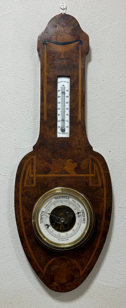 Aneroid Barometer, Circa 1900-1930, Art Nouveau/art Deco Style