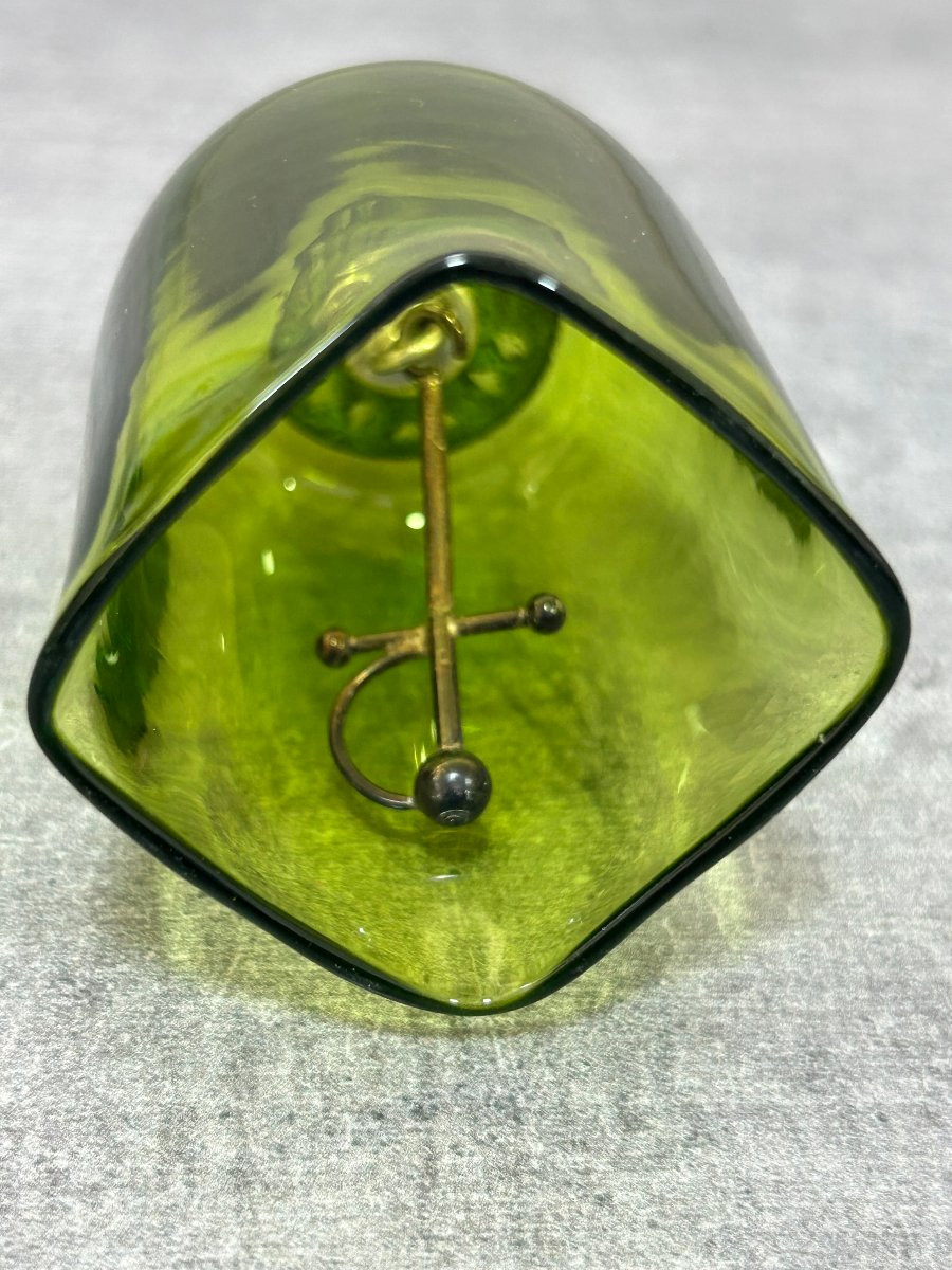 Table Bell, Bull And Its Sword In Bronze And Bohemian Crystal, Late 19th/early 20th Century-photo-4