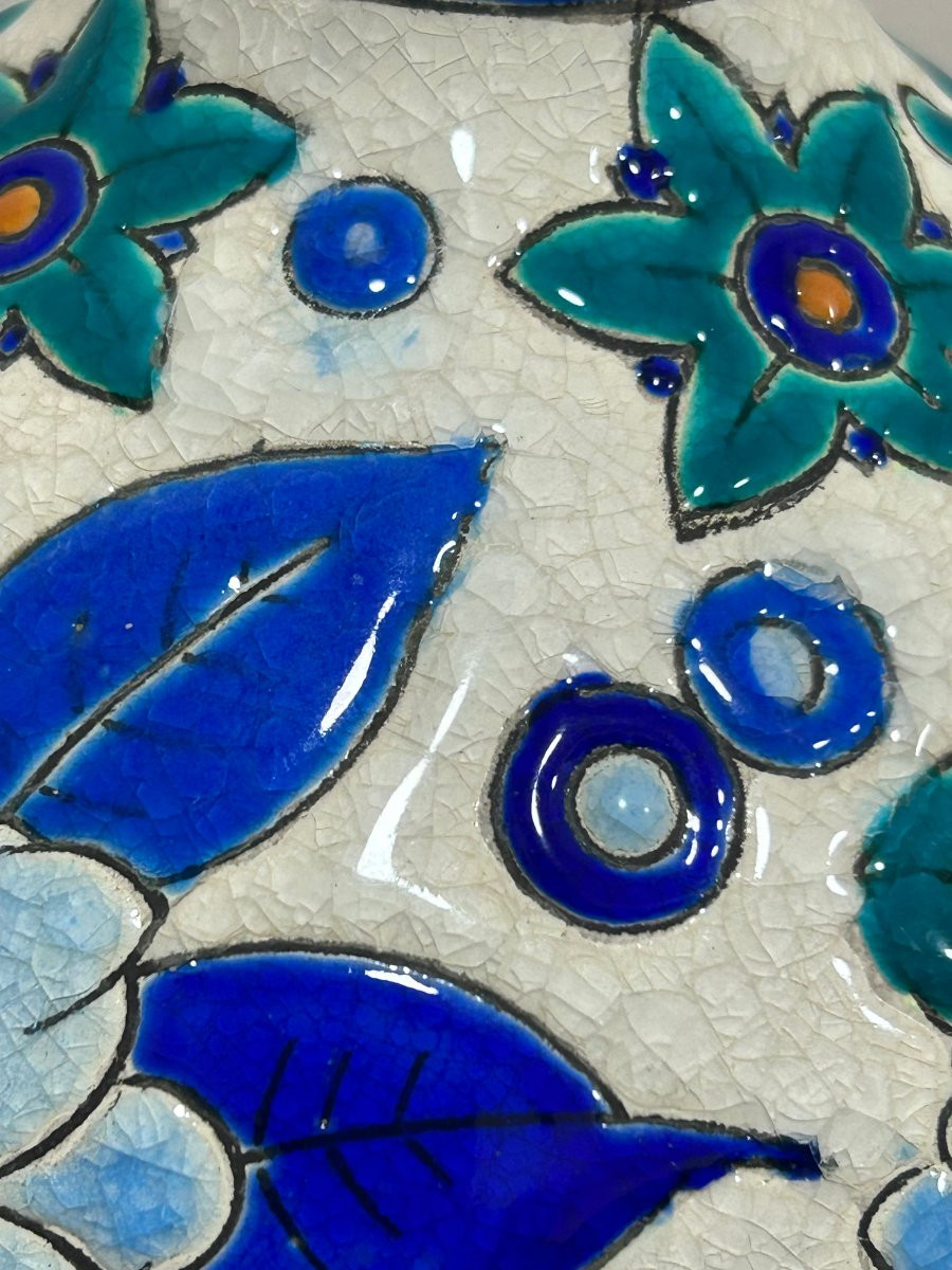 Vase Charles Catteau Boch Frères Kéramis Art déco-photo-2