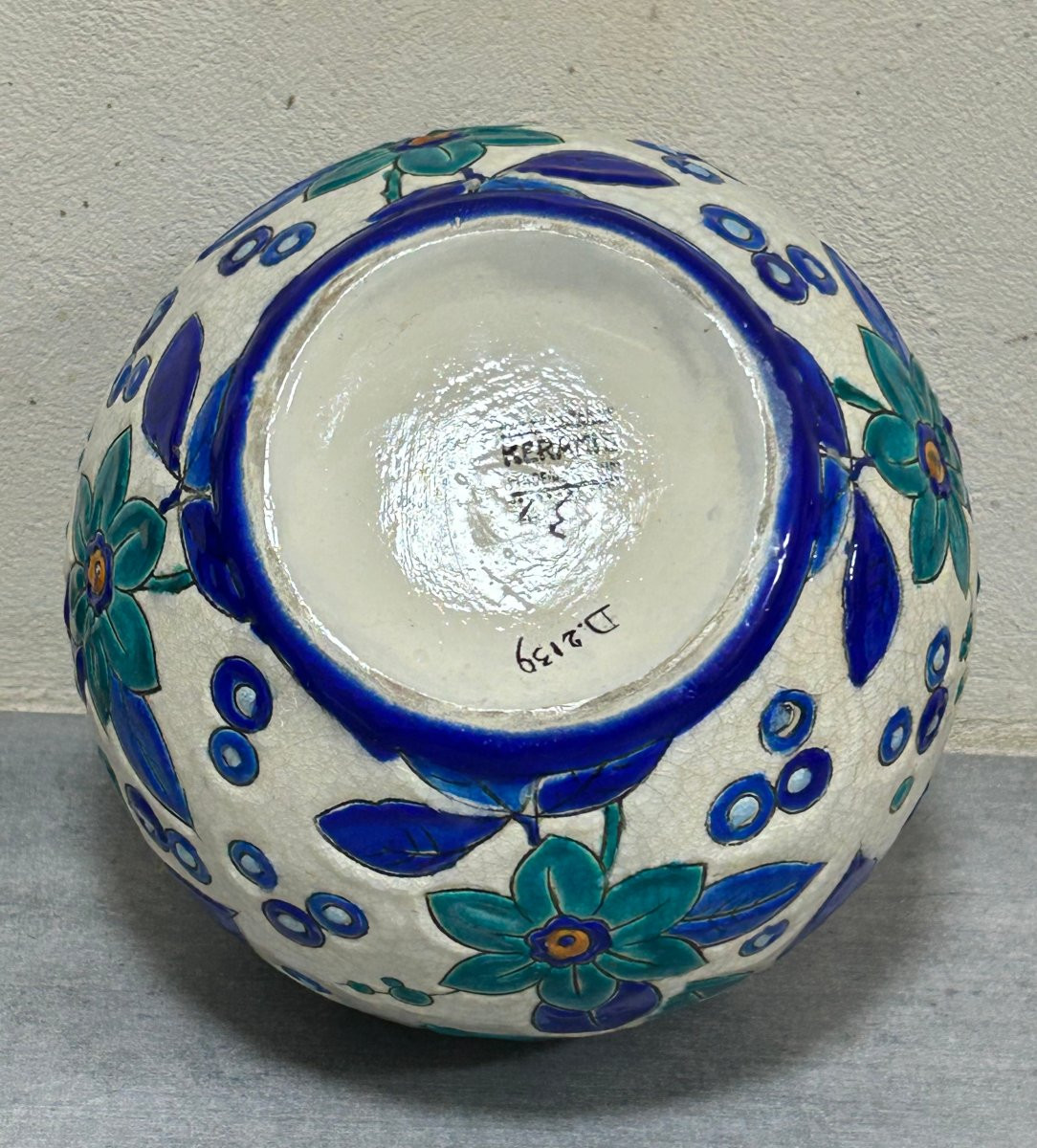 Vase Charles Catteau Boch Frères Kéramis Art déco-photo-3