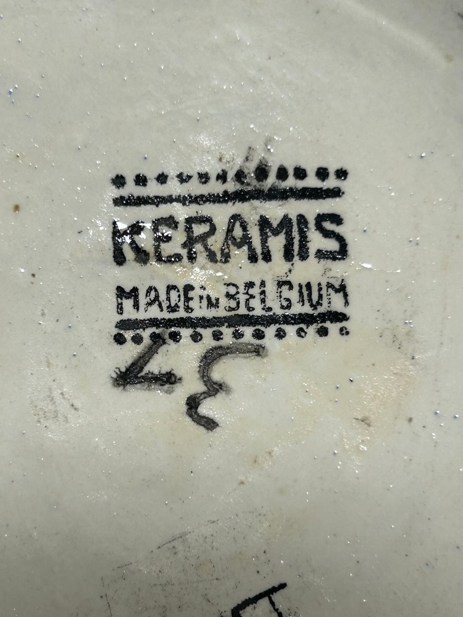 Vase Charles Catteau Boch Frères Kéramis Art déco-photo-4