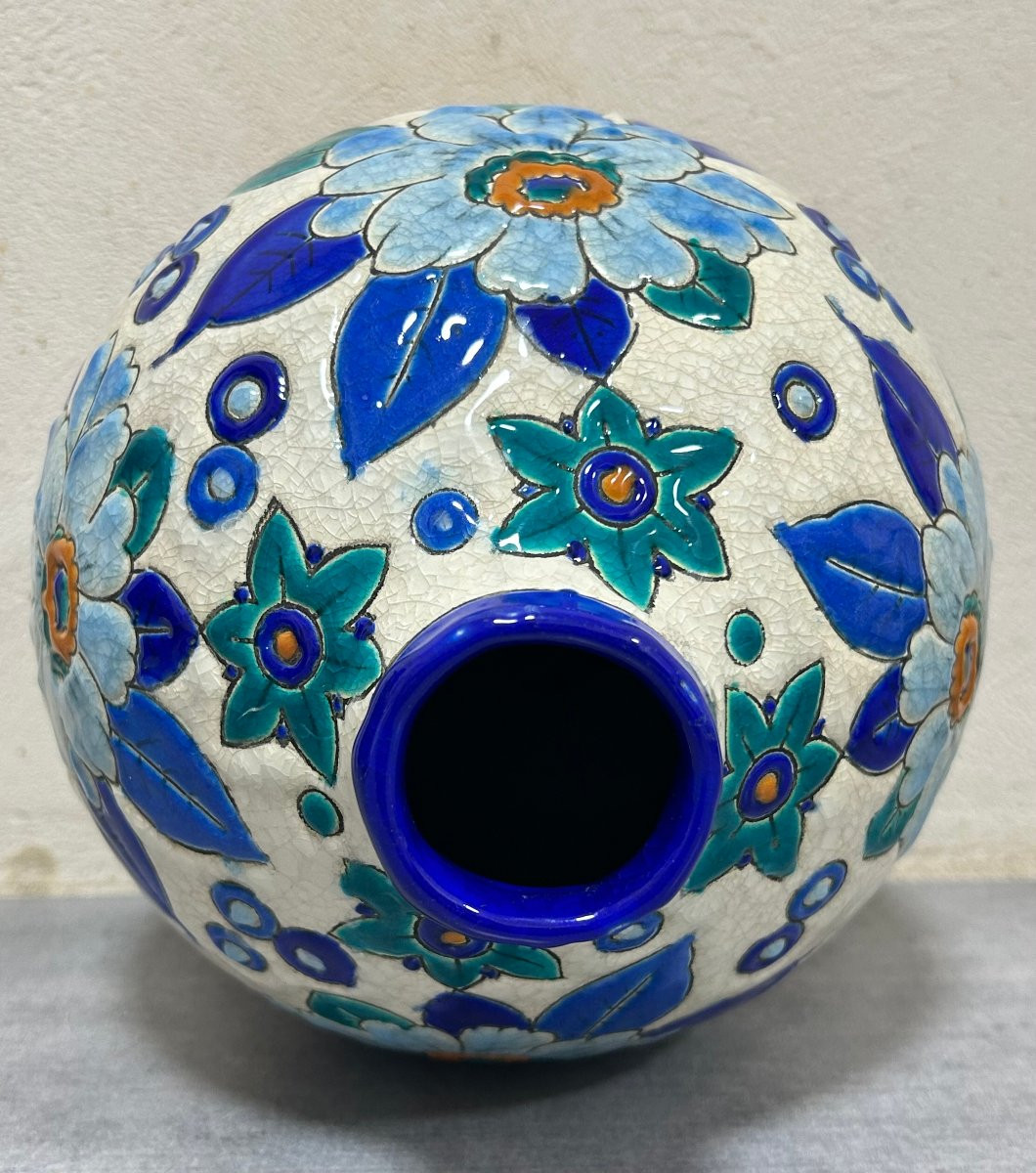 Vase Charles Catteau Boch Frères Kéramis Art déco-photo-1