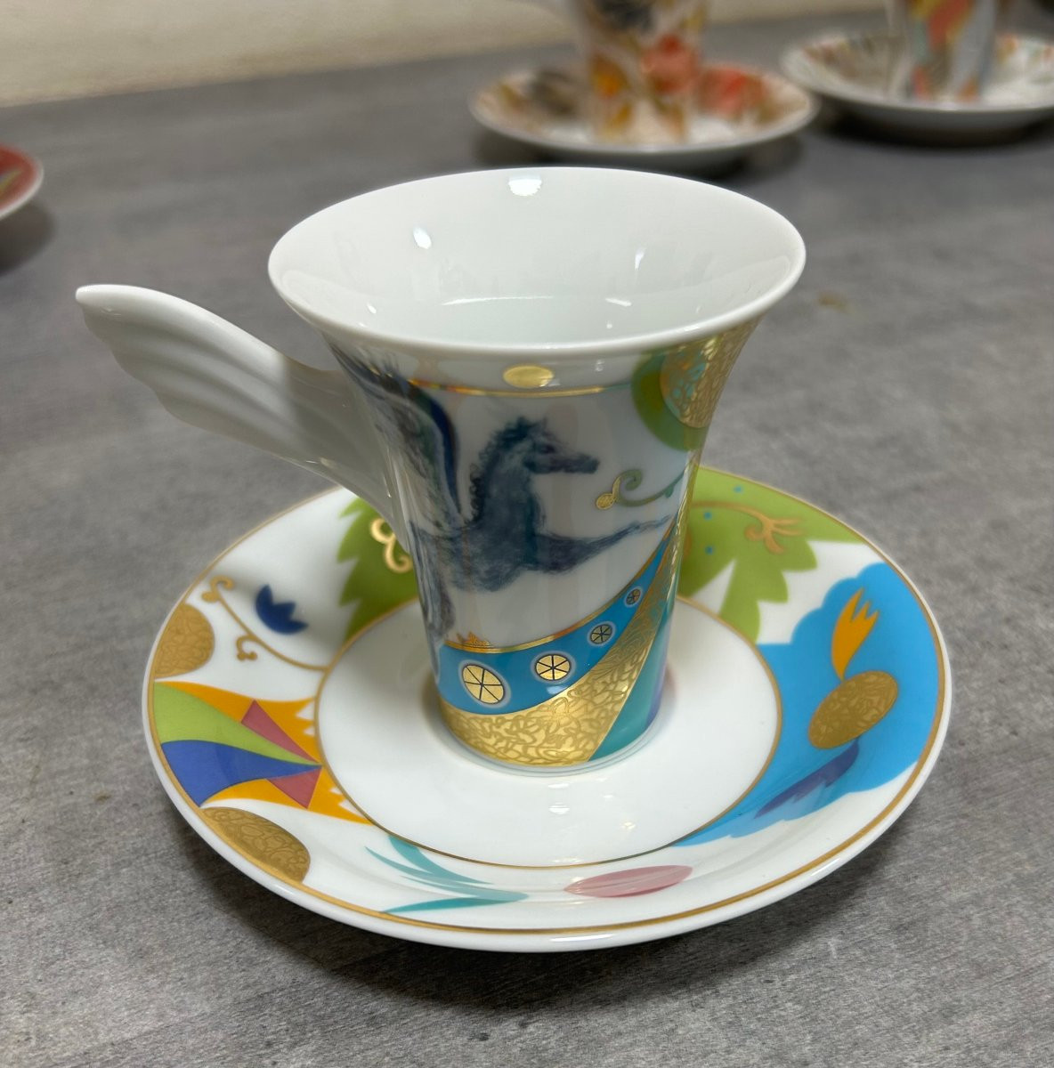 4 Espresso Cups And Saucers By Yves Galgon For Rosenthal Studio Linie-photo-3