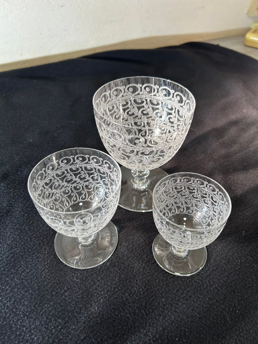 30 verres en cristal de baccarat modèle Rohan -photo-4