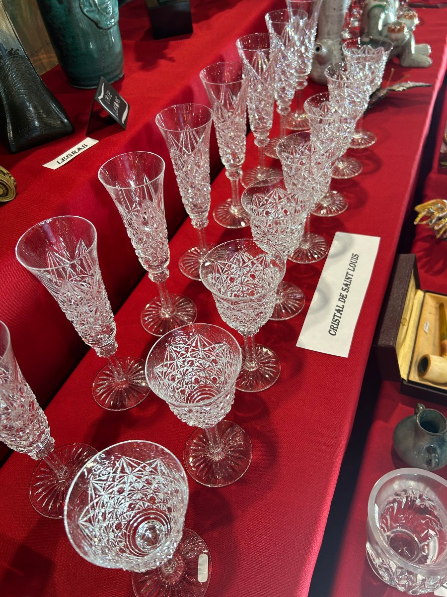 16 verre en cristal de Saint Louis modèle Roemer-photo-2