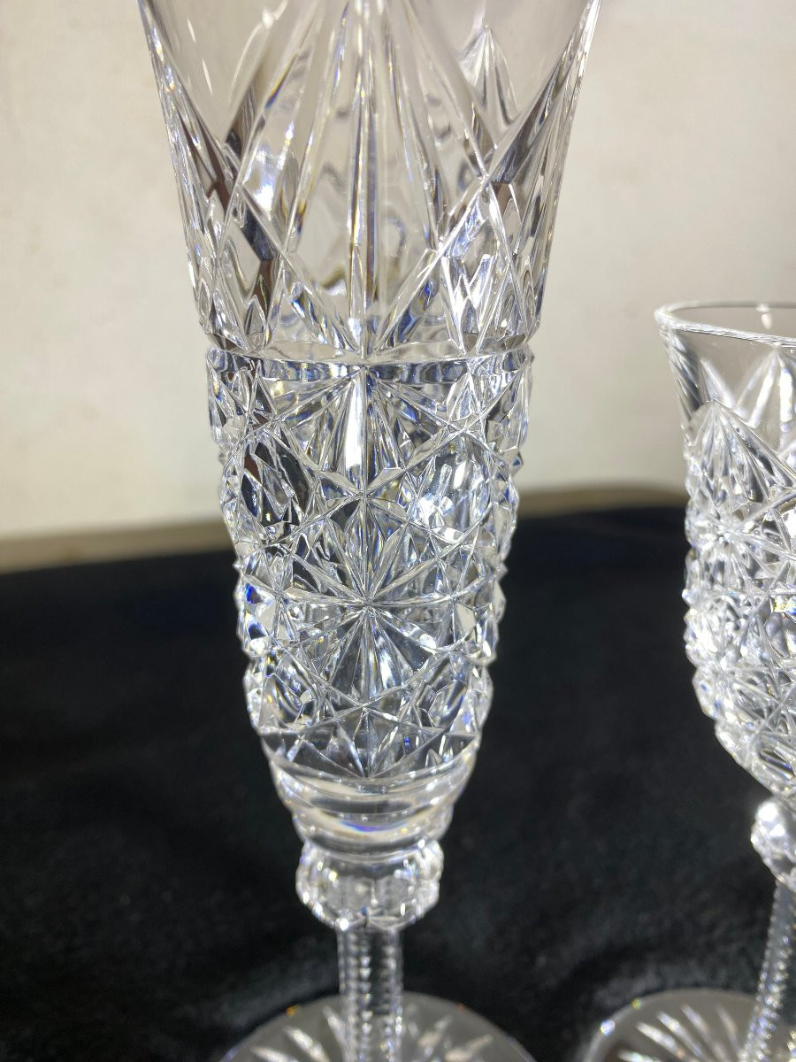 16 verre en cristal de Saint Louis modèle Roemer-photo-1