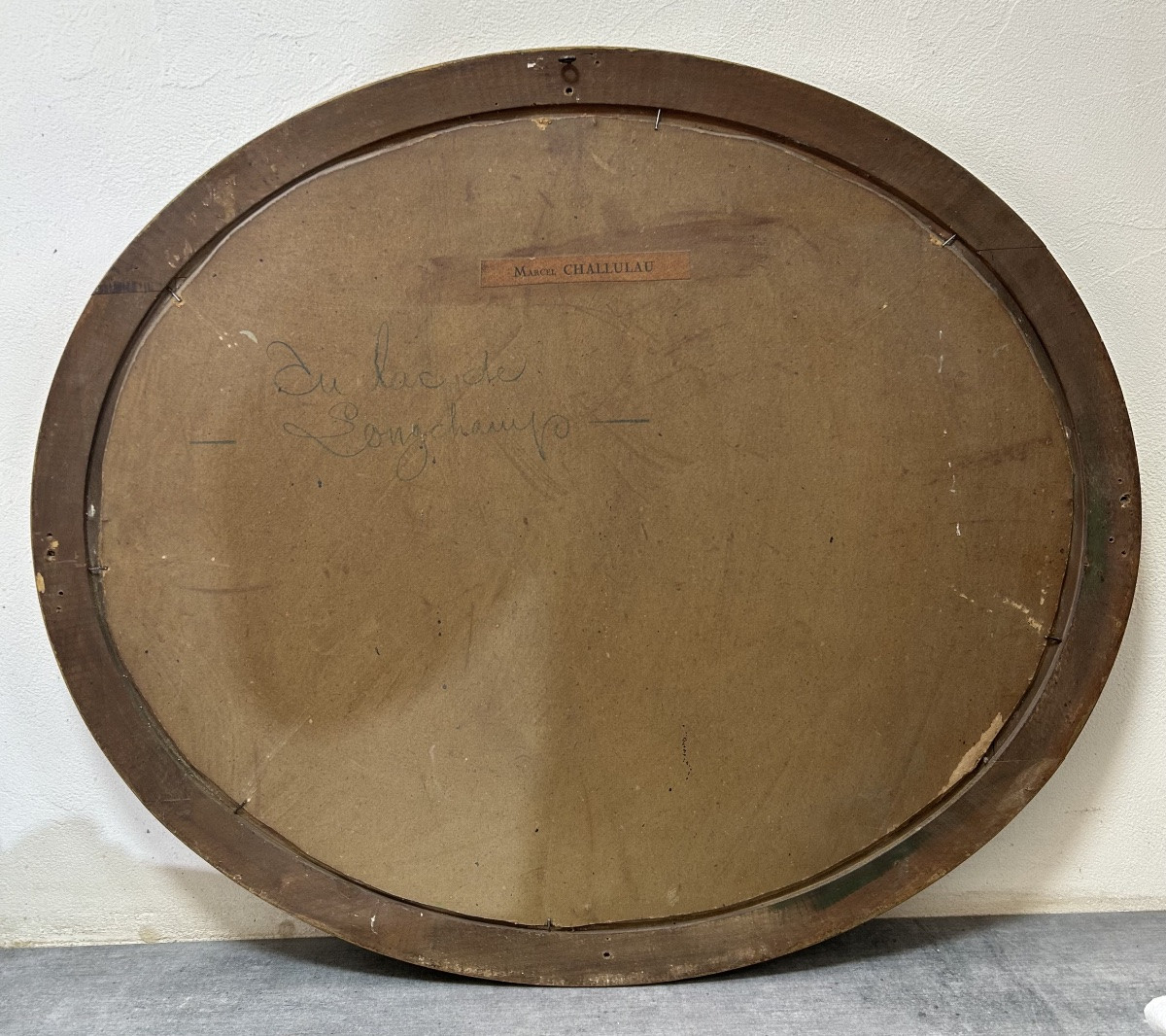 Oil On Cardboard By Marcel Henri émile Challulau (1887-1982)-photo-2
