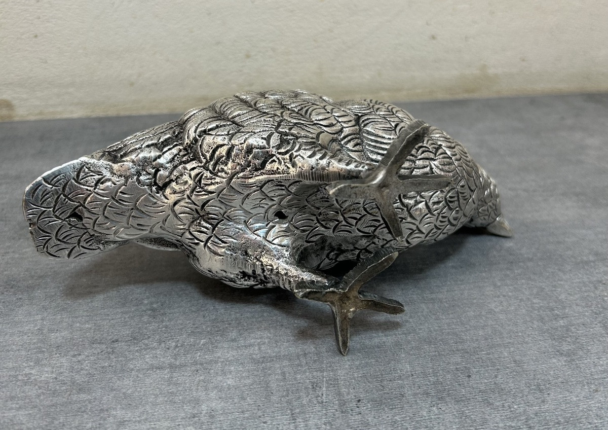 Silver-plated Bronze Partridge-photo-3