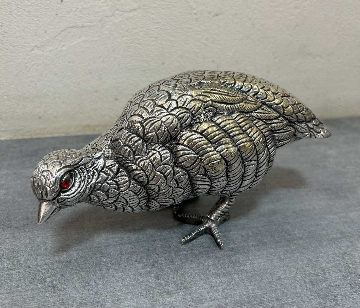 Silver-plated Bronze Partridge