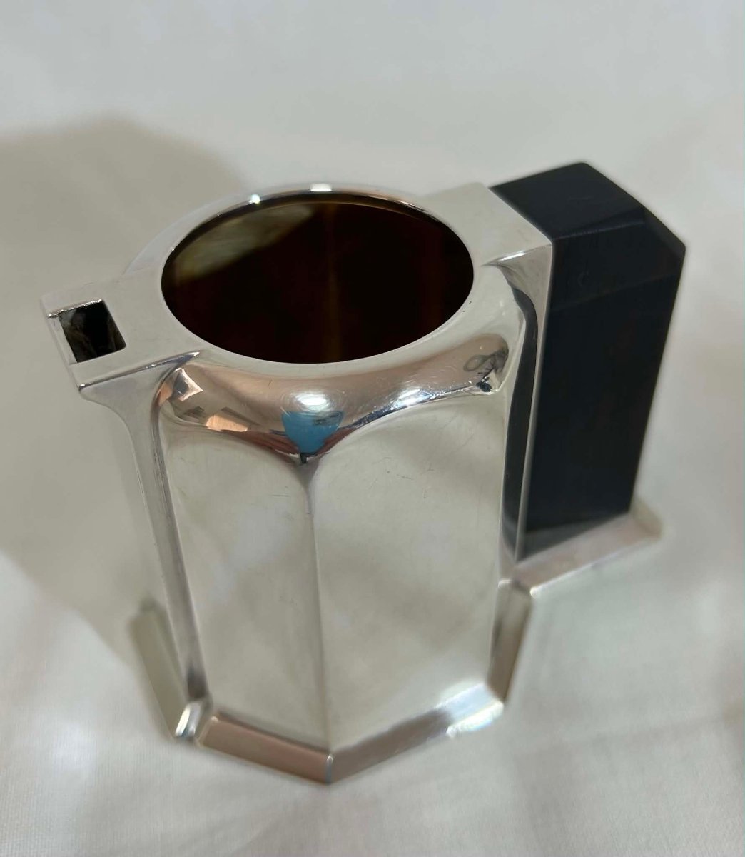 Art Deco Period Solid Silver Coffee And Tea Service, Henri Lapparra Paris Silversmith.-photo-7