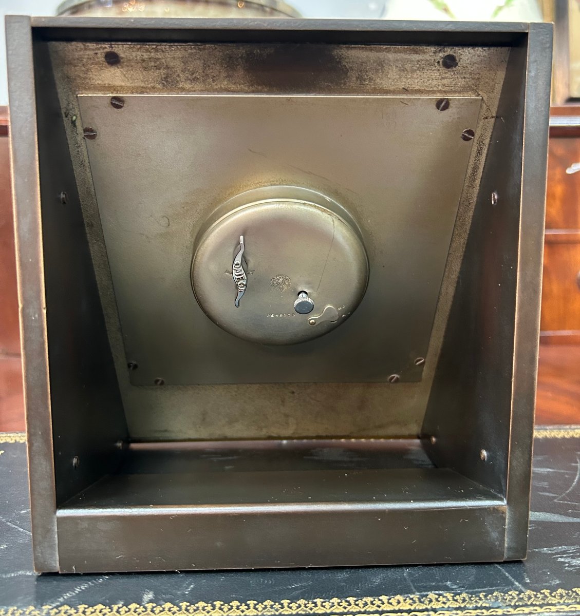 Art Deco Omega Bronze Table Clock, 1930s (omega "exact Time") -photo-3