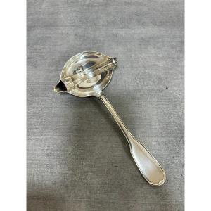 Fat And Lean Sauce Spoon, Silver Metal Versailles Model From Christofle