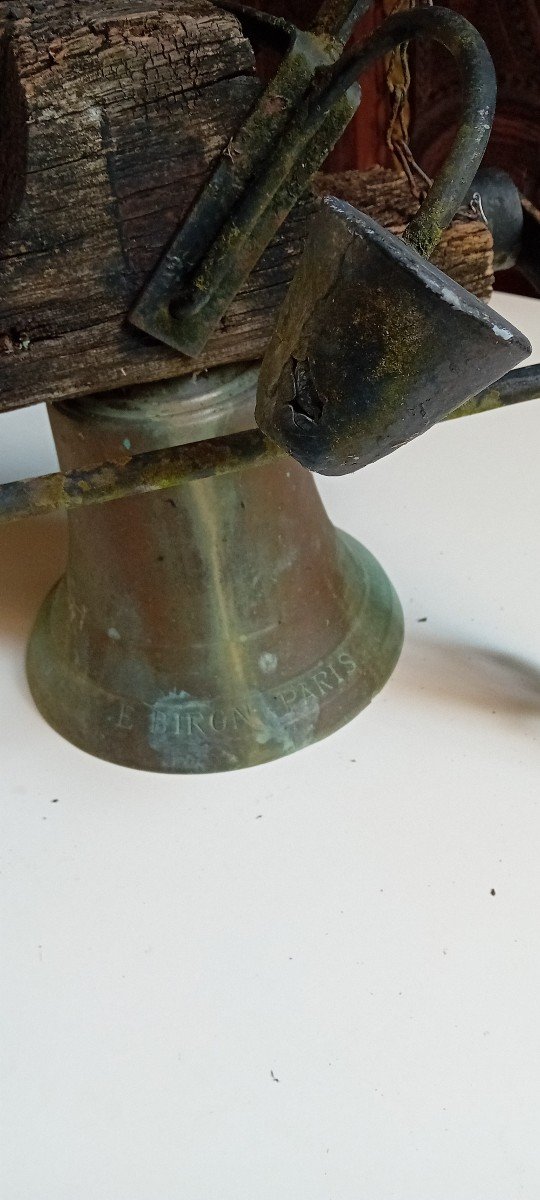 Cloche D Appel En Bronze-photo-2