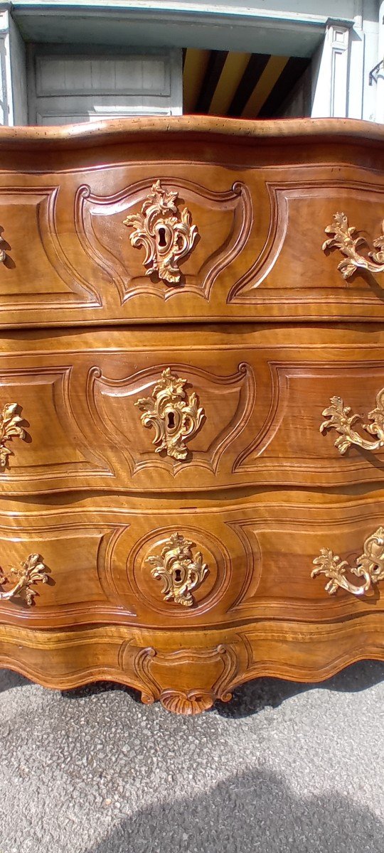 Louis XV Walnut Commode 18th-photo-8