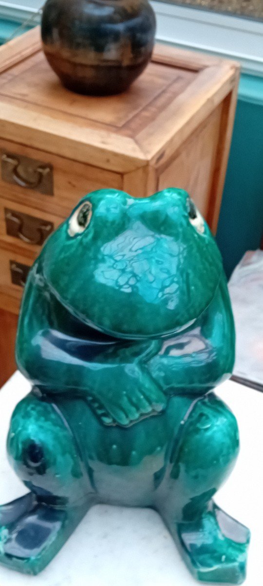 Grande Grenouille En Céramique-photo-4