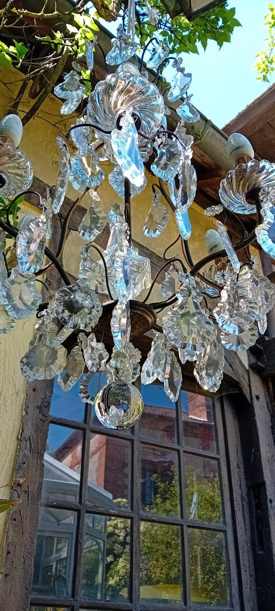 Baccarat Crystal Cage Chandelier -photo-4