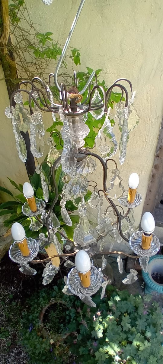 Baccarat Crystal Cage Chandelier -photo-7