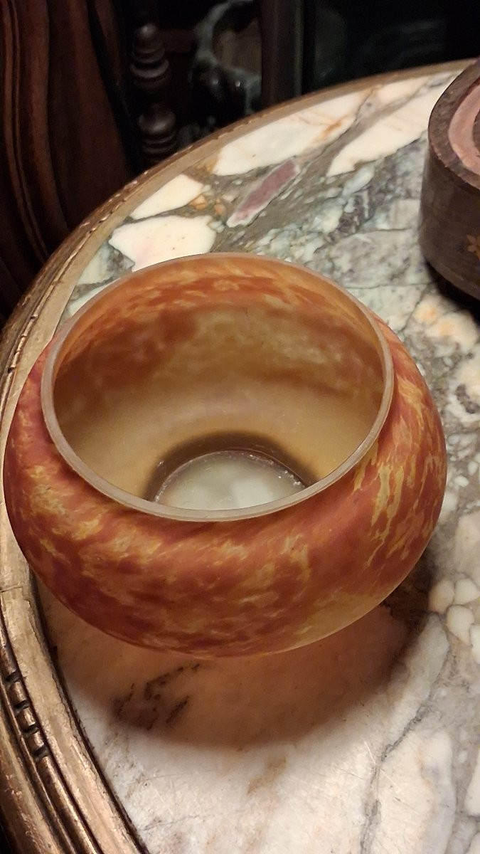 Coupe signée daum Nancy -photo-2