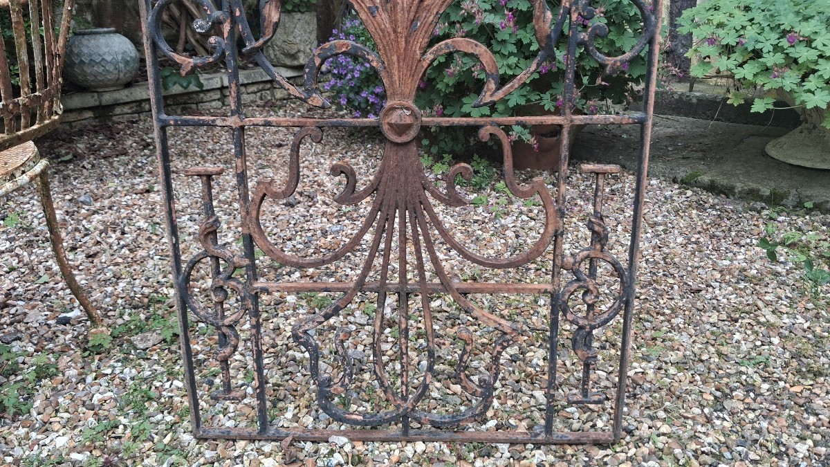 Grille de porte en fer forgé -photo-4