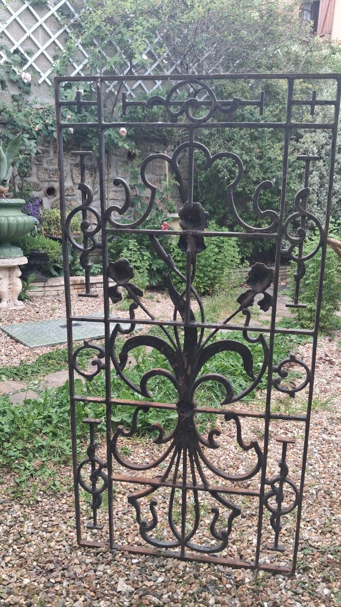 Grille de porte en fer forgé -photo-2