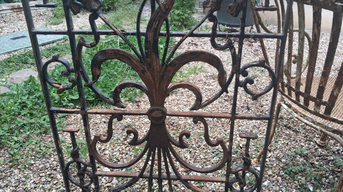 Grille de porte en fer forgé -photo-5