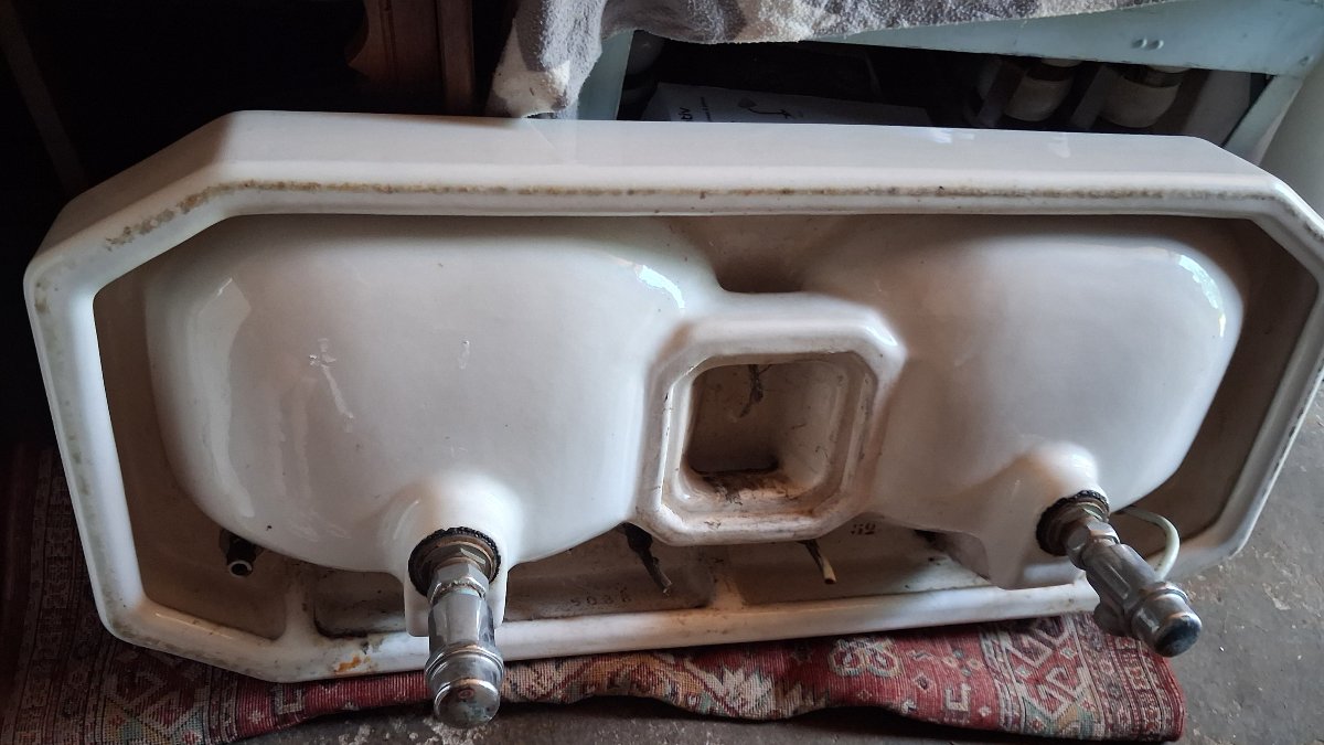 Double Washbasin With Console Year 30-photo-3
