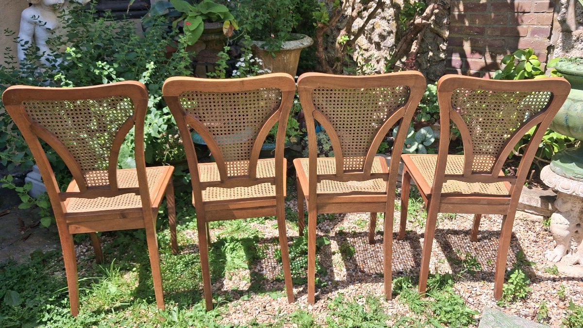 4 Art Nouveau Chairs-photo-2
