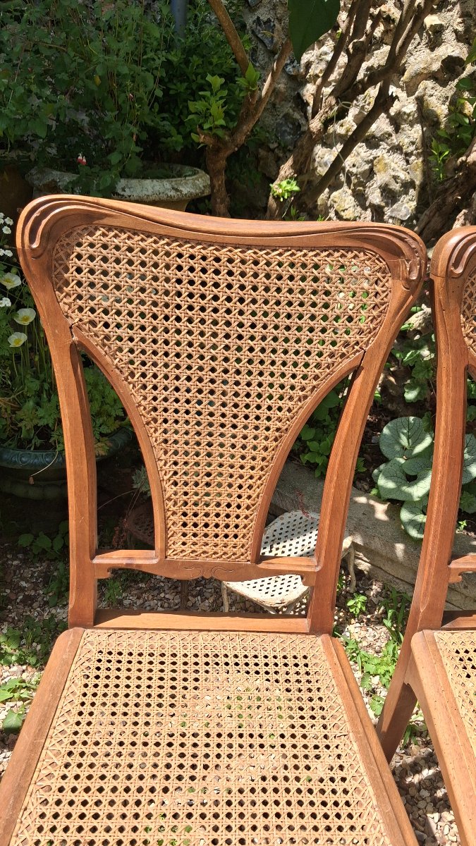 4 Art Nouveau Chairs-photo-2