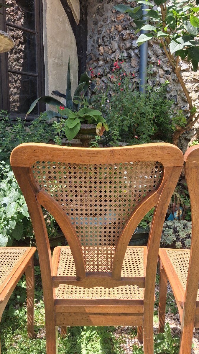 4 Art Nouveau Chairs-photo-4