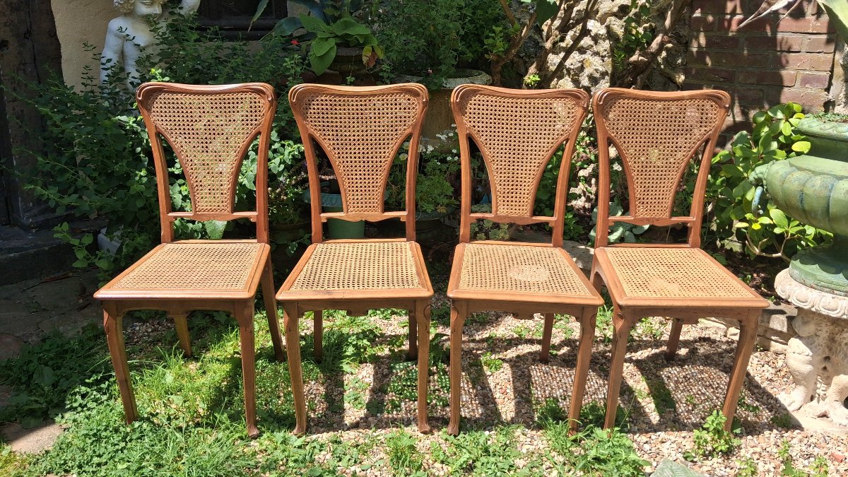 4 Art Nouveau Chairs
