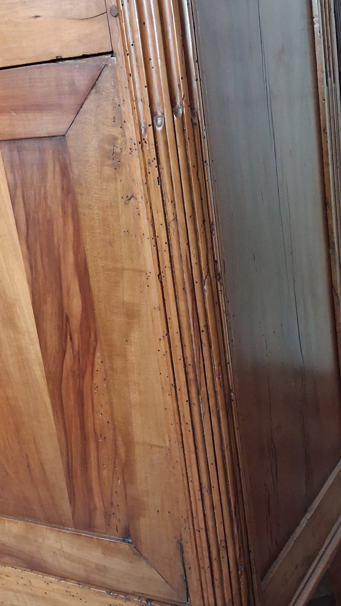 Secrétaire louis XVI en bois fruitier 18ème -photo-8