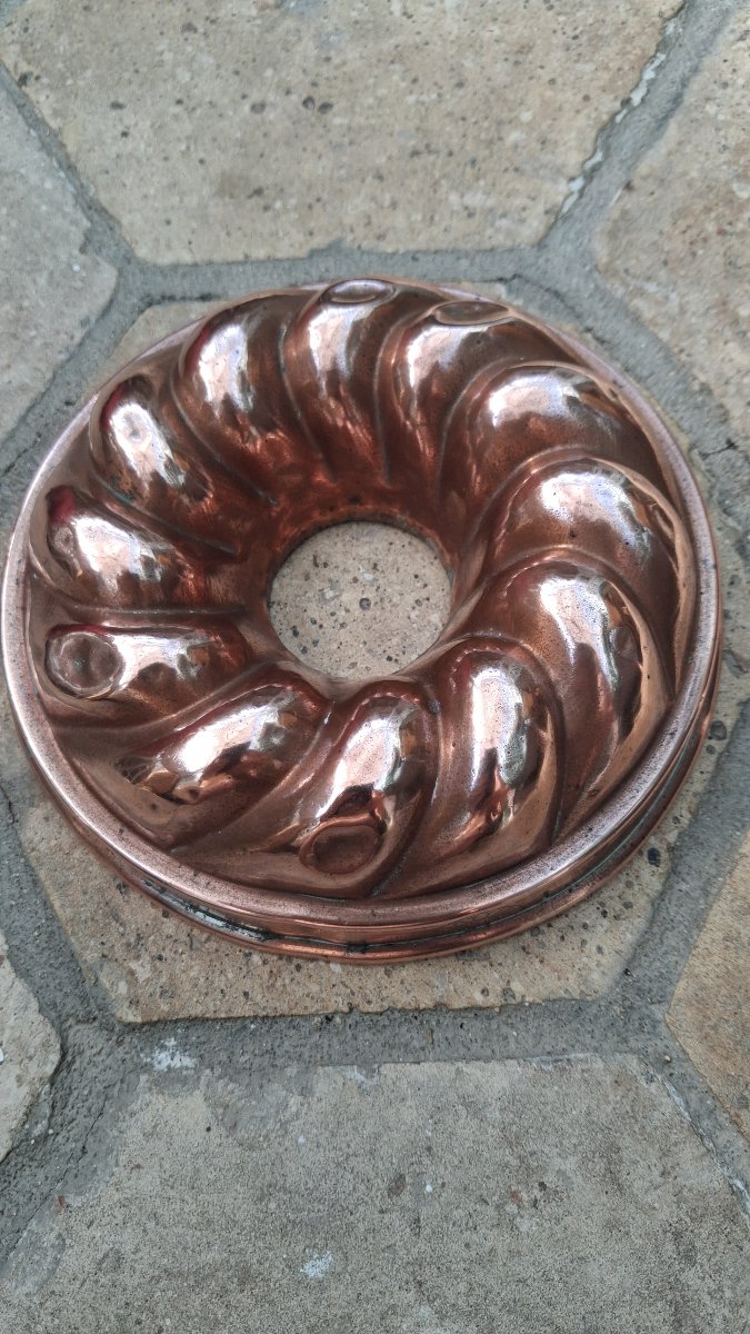 Petit moule à gâteau "ets trottier" 19ème -photo-2