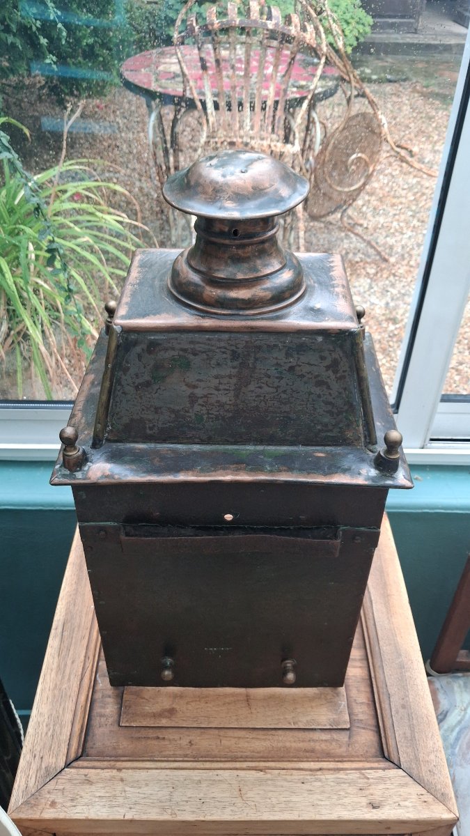 "luchaire Et Fils" Copper Lantern -photo-2