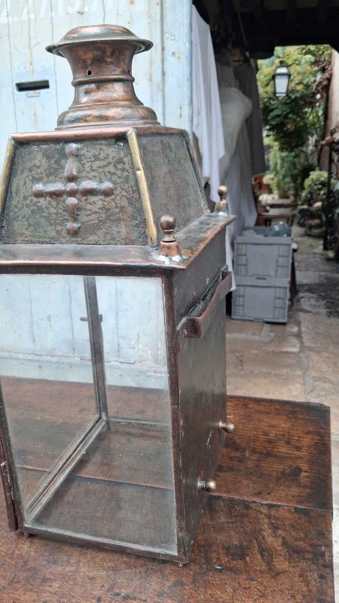 "luchaire Et Fils" Copper Lantern -photo-4
