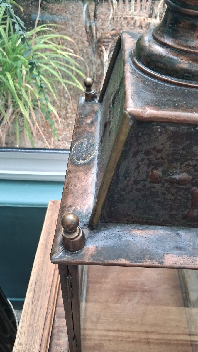 "luchaire Et Fils" Copper Lantern -photo-6