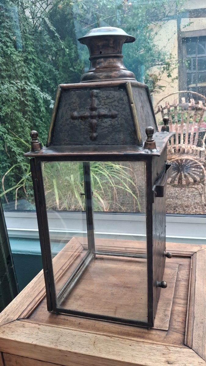 "luchaire Et Fils" Copper Lantern -photo-7