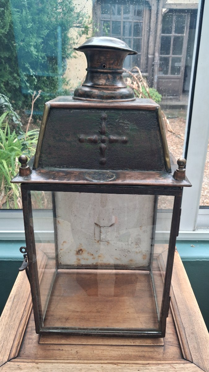 "luchaire Et Fils" Copper Lantern 