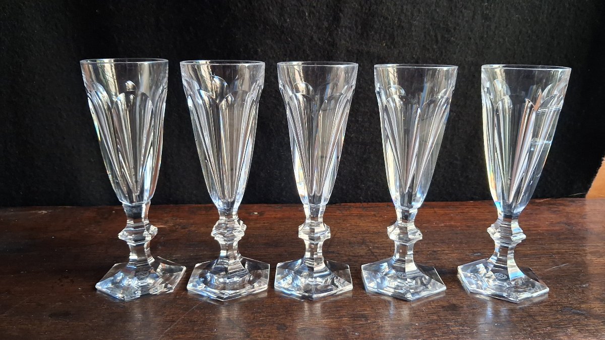 Baccarat Harcourt-style Champagne Flutes 
