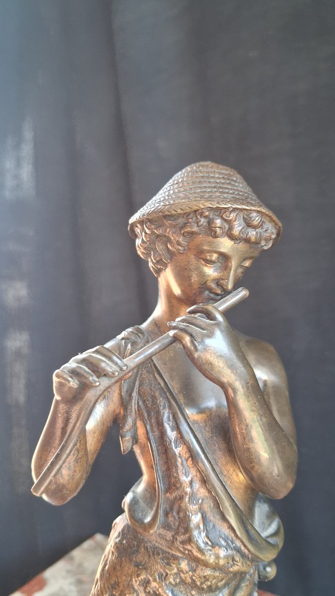 Bronze jeune berger signé richard 19ème -photo-2
