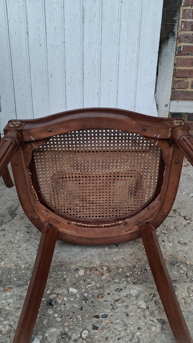 Louis XVI-style Mahogany Chairs-photo-2