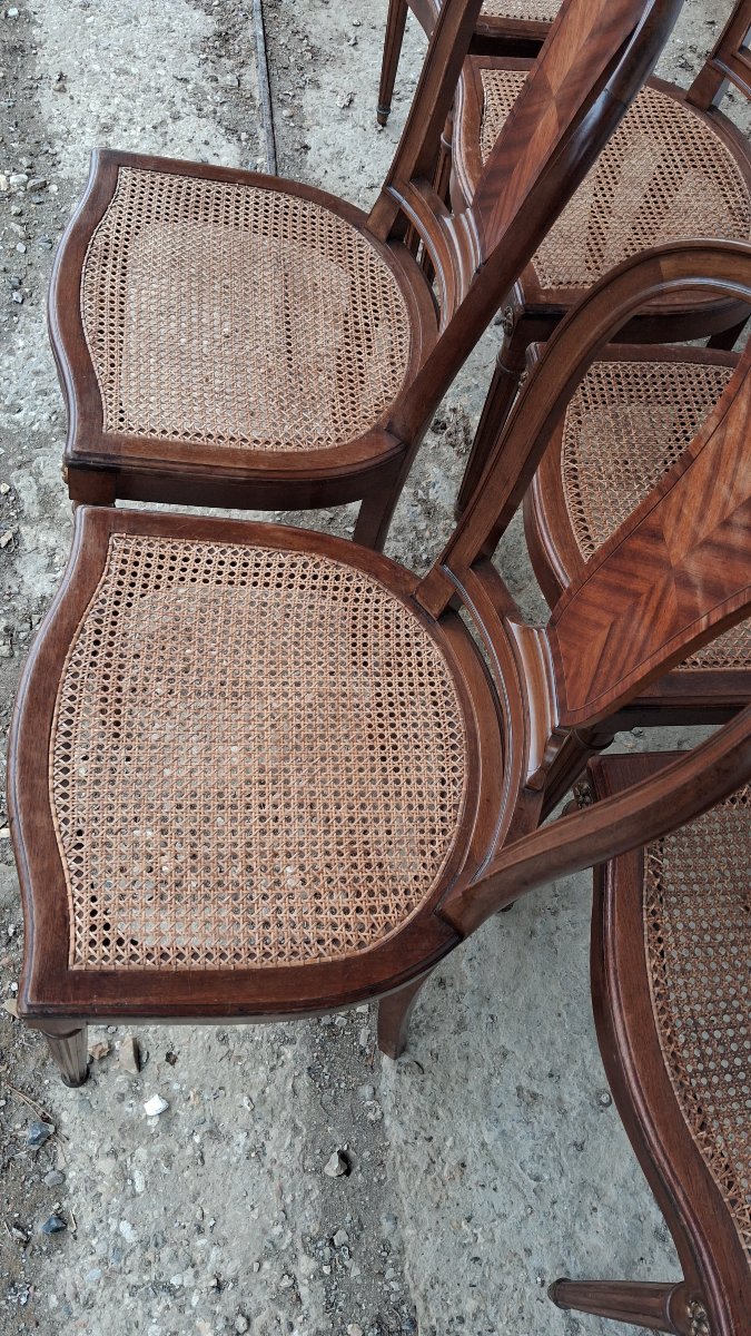 Louis XVI-style Mahogany Chairs-photo-2
