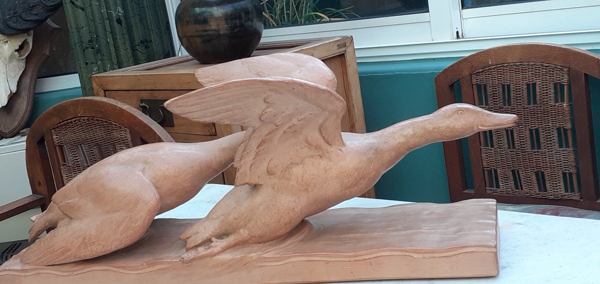Animal Terracotta Signed H Bargas-photo-3