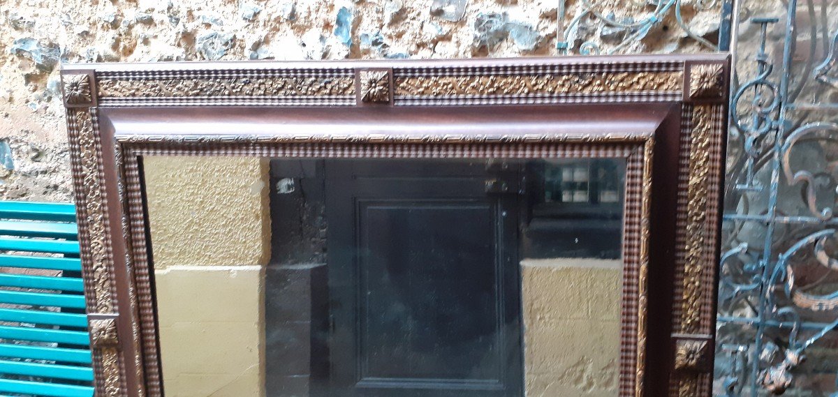 19th Century Mirror Or Wood And Stucco Mirror-photo-4