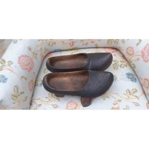 Pair Of Norman Wedding Clogs 19th