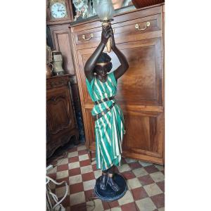 20th-century Nubian Floor Lamp