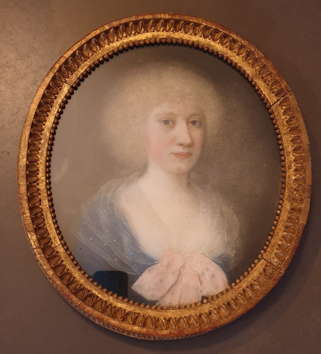 Louis XVI Pastel Woman Portrait