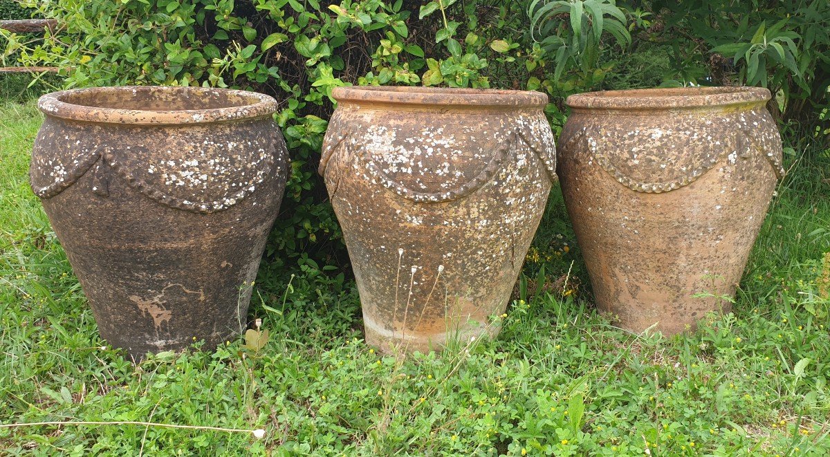 Terracotta Garden Jars. Vases Pots Garden