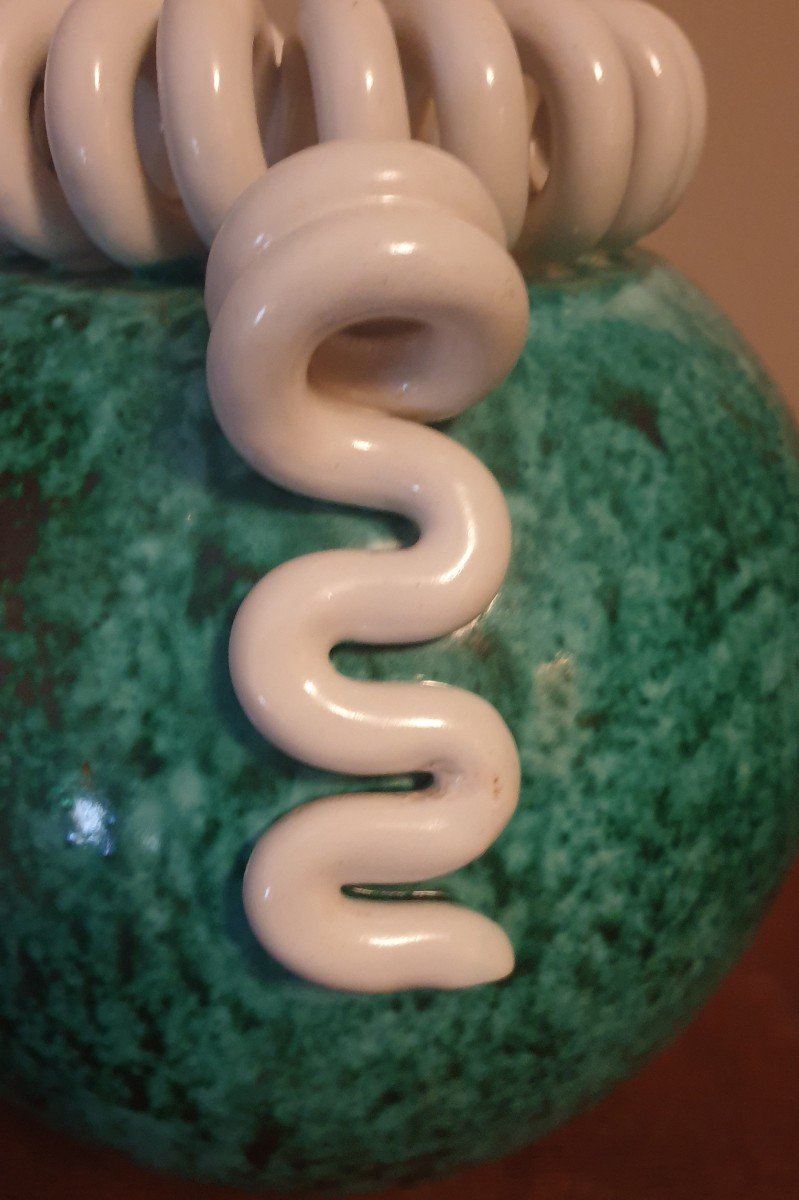 Sainte Radegonde Vase Boule Art Déco Gustave Asch-photo-3